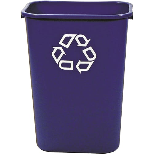 Rubbermaid® 41 Quart Wastebasket Recycling Large, Blue